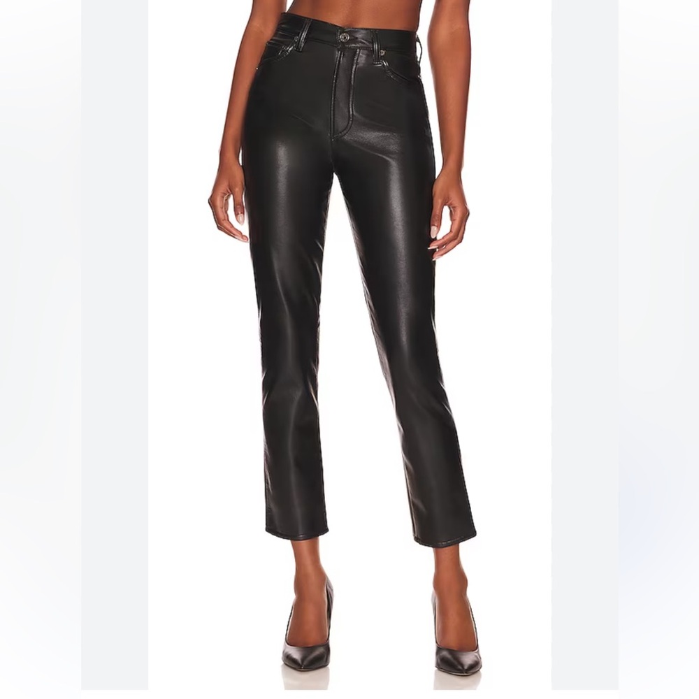 AGOLDE Riley Faux Leather Pants